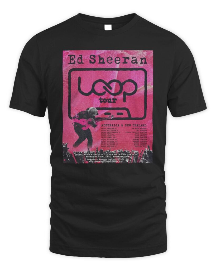 Get ready to wear your excitement for Ed Sheeran’s highly anticipated Australia and New Zealand Loop Tour 2026 with our exclusive tour shirt! This isn’t just any shirt; it’s a statement piece that embodies the spirit of live music and the unforgettable moments that come with it. Don't miss out on this opportunity to own a piece of music history. Grab your "Ed Sheeran Australia and New Zealand Loop Tour 2026 T Shirts" today—because every fan deserves to wear their passion proudly!