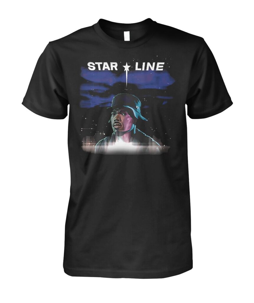 Introducing the "Star Line Chance The Rapper Shirt"—an essential addition for any fan looking to showcase their love for one of music's most innovative artists. Don’t miss out on adding this iconic piece to your wardrobe. Show your love for "Chance The Rapper in style with the Star Line T Shirts"—a perfect blend of comfort, quality, and cultural significance!