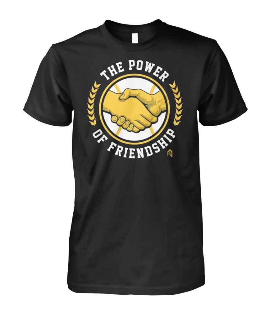 Introducing the "Shelby Miller The Power Of Friendship Shirt" — a perfect blend of style and sentiment that captures the essence of camaraderie. This shirt isn’t just a piece of clothing; it’s a celebration of the bonds we share with our friends. Crafted from high-quality materials, it offers unparalleled comfort while making a bold statement. Don’t miss out on the opportunity to express your appreciation for those special people in your life. The "Shelby Miller The Power Of Friendship T Shirts" is more than just apparel; it's an invitation to celebrate togetherness and spread joy wherever you go. Grab yours today and wear your heart on your sleeve!