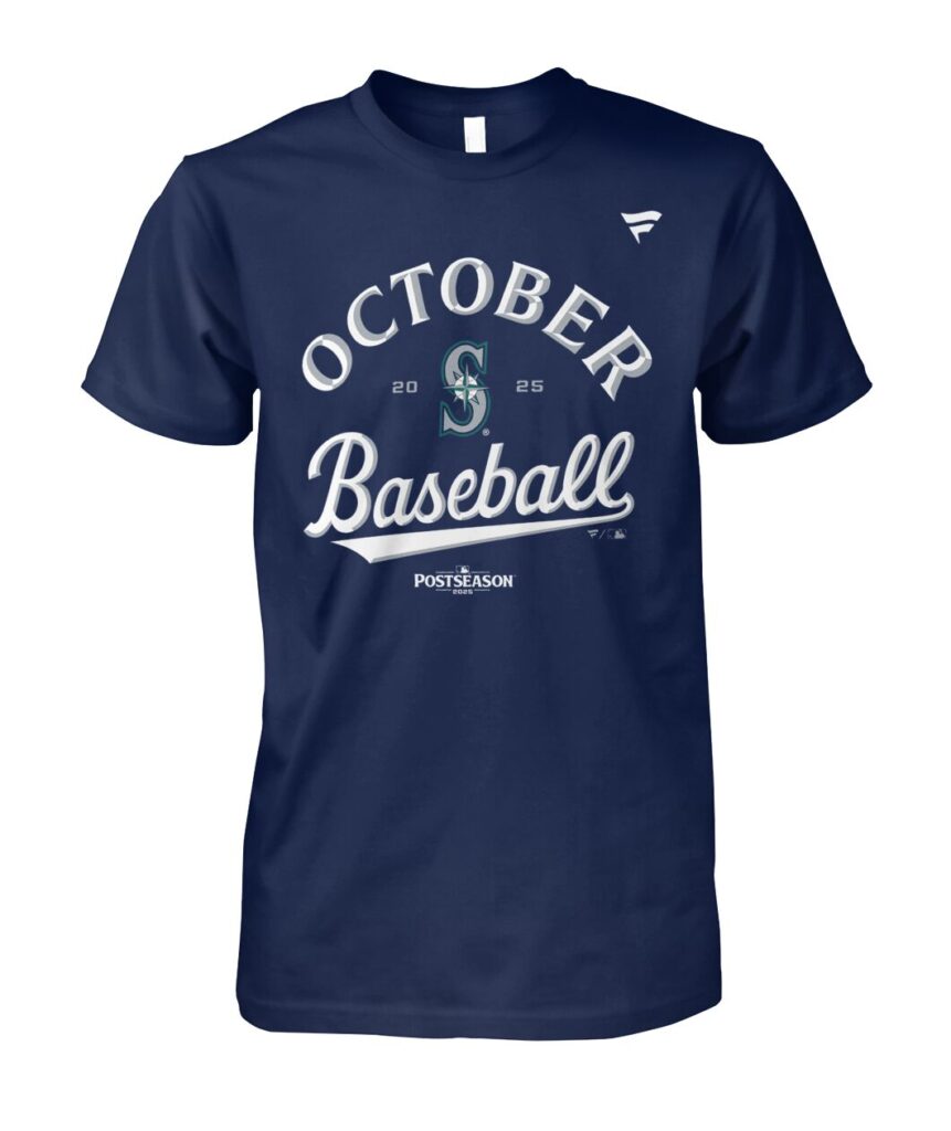 Get ready to show your unwavering support for the Seattle Mariners with the exclusive October MLB Postseason 2025 Shirt! This isn’t just a piece of clothing; it’s a statement of loyalty and passion for your team as they make their playoff run. Crafted from high-quality materials, this shirt ensures both comfort and durability, making it perfect for those exhilarating game days or casual outings. grab your "Seattle Mariners October MLB Postseason 2025 T Shirts" today and wear it with pride!