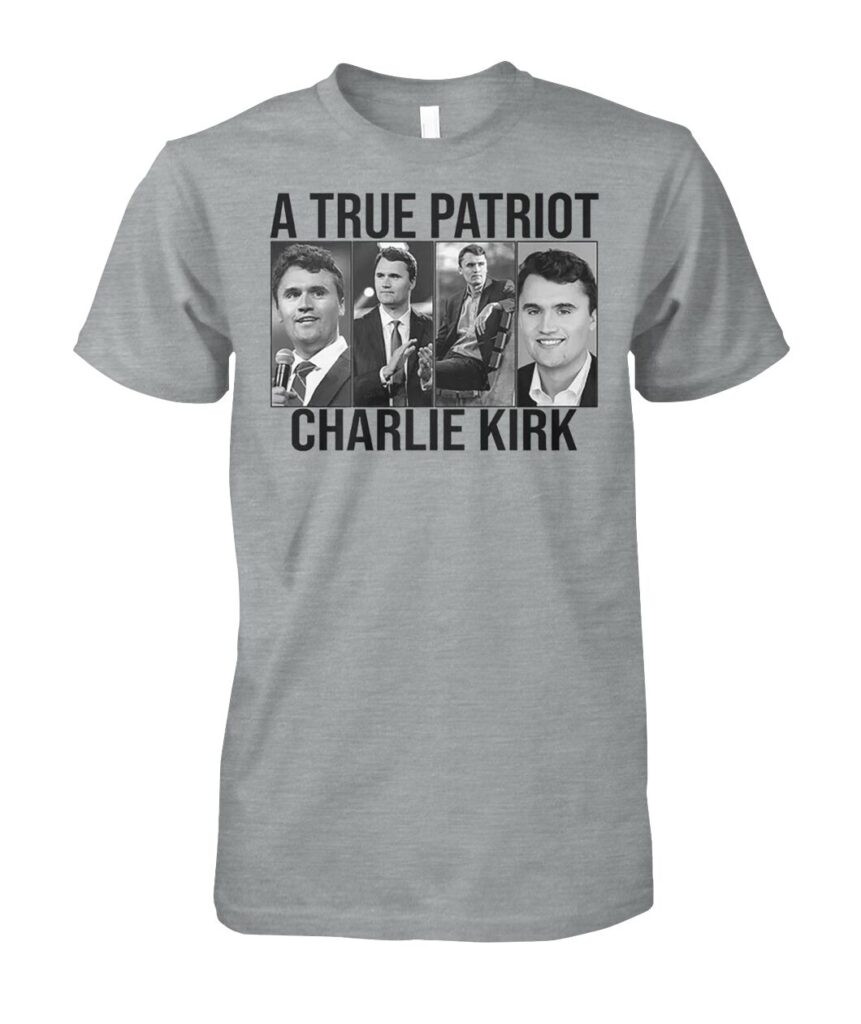 Introducing the "A True Patriot Charlie Kirk Shirt", a must-have for those who proudly stand for American values and principles. This shirt isn't just a piece of clothing; it’s a statement of your commitment to patriotism and the ideals that make our nation great. Crafted from high-quality materials, it offers both comfort and durability, ensuring that you can wear your beliefs with pride every day. Join countless others who have embraced the spirit of patriotism with this striking apparel. Wear it as a badge of honor and show the world where you stand. Don’t miss out on adding this essential piece to your wardrobe—order your "A True Patriot Charlie Kirk T Shirts" today!