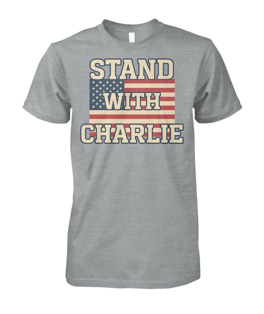 Introducing the "Stand With Charlie Kirk Shirt" – a bold statement piece that not only showcases your support for conservative values but also sparks meaningful conversations. Crafted from high-quality materials, this shirt ensures comfort without compromising on style. The eye-catching design prominently features the phrase “Stand With Charlie Kirk,” making it clear where you stand on critical issues facing our nation today. Join the movement and wear your beliefs with pride. The "Stand With Charlie Kirk T Shirts" is not just an article of clothing; it's an emblem of resilience and courage in today's ever-changing landscape. Don’t miss out—show your support today!
