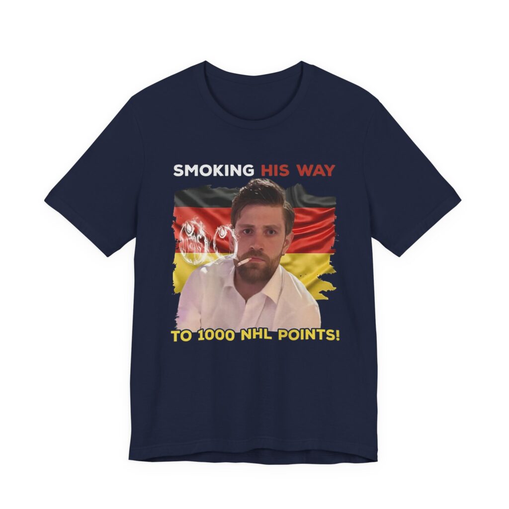 Leon Draisaitl Smoking His Way To NHL 1000 Points Shirt, Leon Draisaitl Smoking His Way To NHL 1000 Points Shirts,