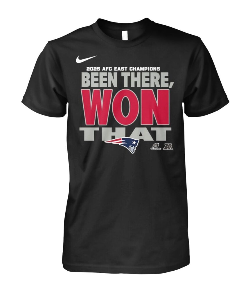 Patriots AFC East Division Champions Locker Room 2025 Shirt