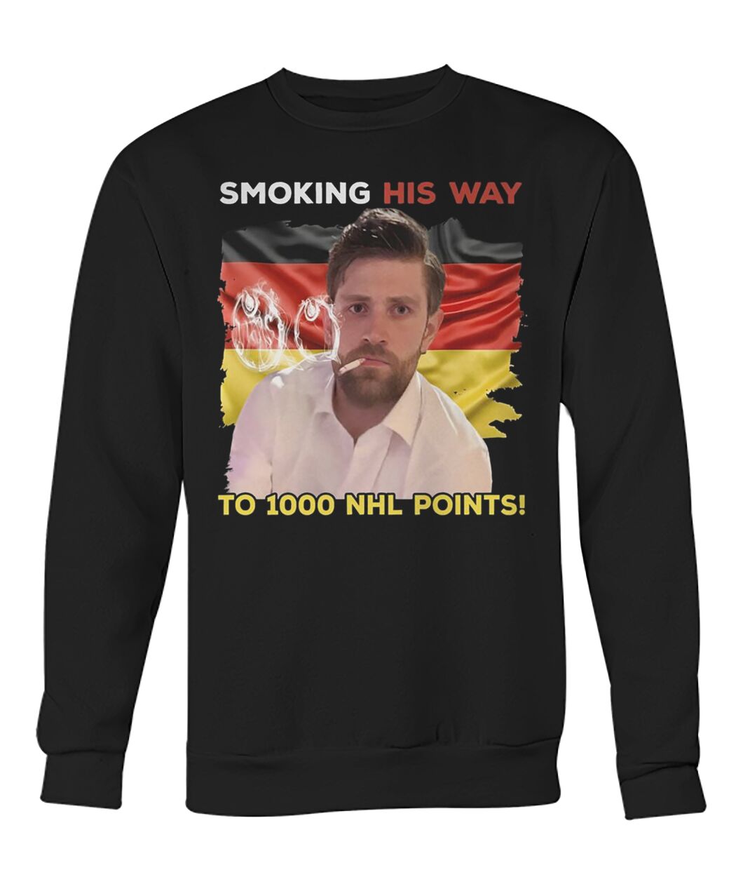 Oilers Leon Draisaitl Smoking His Way To 1000 Points Shirt - spodtee.com